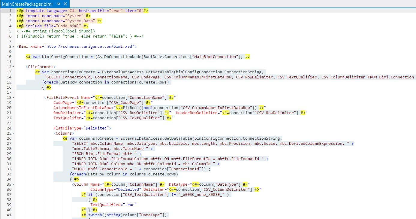 Biml Tutorial 1 – Introducing BIML | One Man went to Mow...